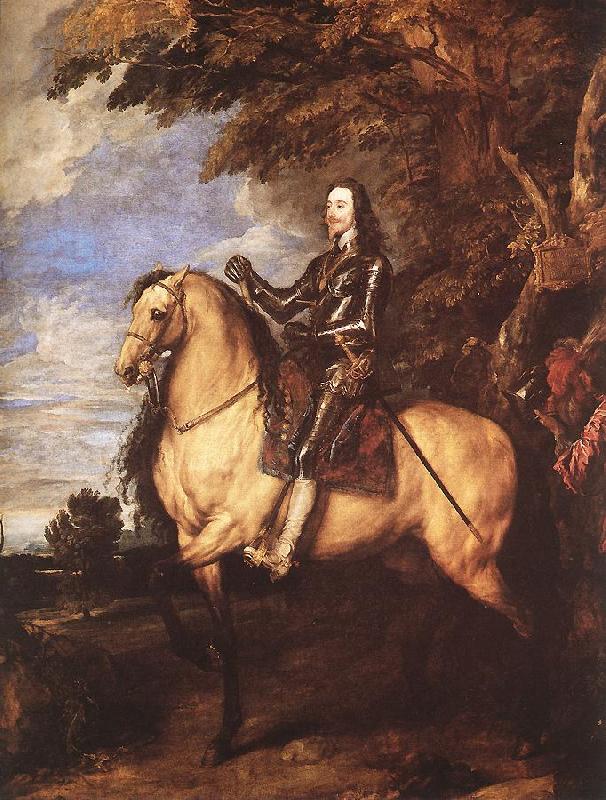 DYCK, Sir Anthony Van Charles I on Horseback fg France oil painting art